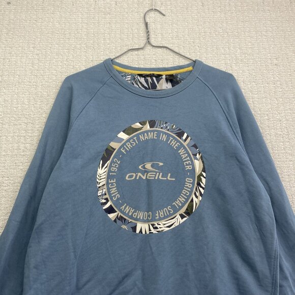 Y2K ONeill Sweatshirt Men M Blue Pullover Crewneck Beach Surf Grunge Skater - Picture 4 of 13